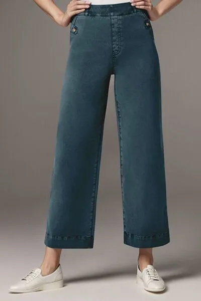 High Waist Pocket Denim Jeans