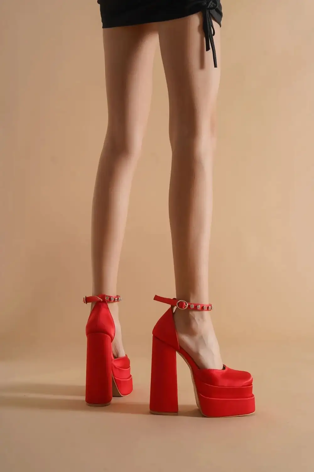 Classic Square-Heel Platform Pumps