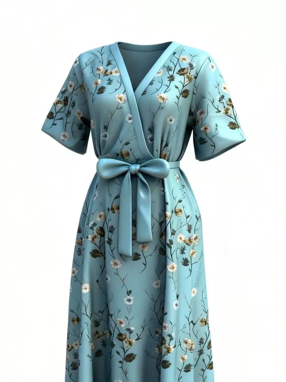 Floral Printed Pocketed Maxi Dress