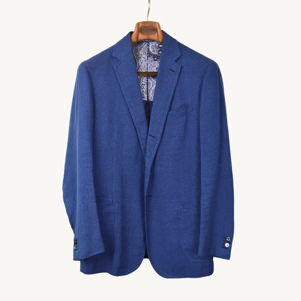Classic Silk Linen Cotton Blazer Jacket