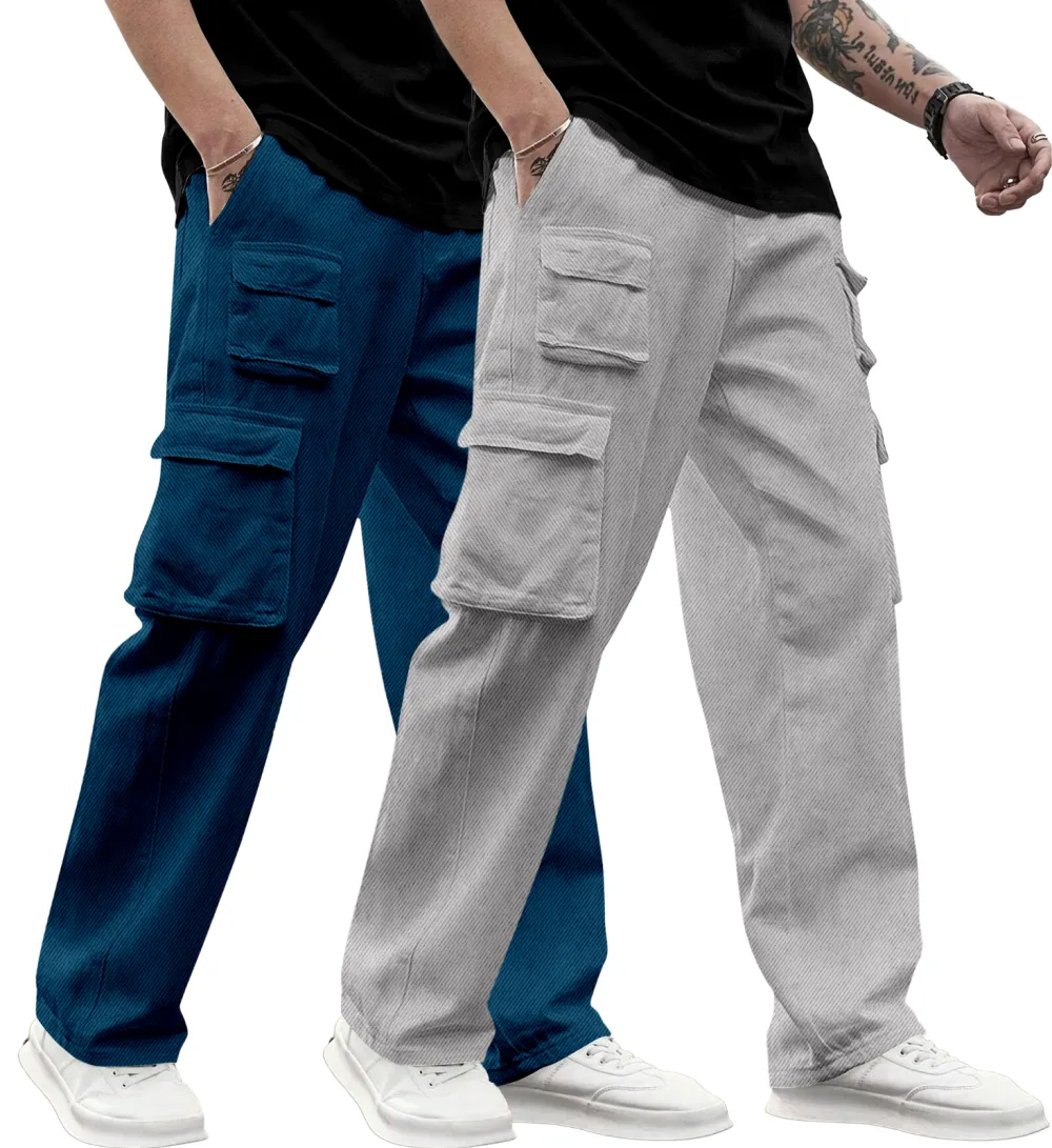Versatile Daily Cotton For Track Cargo Pants
