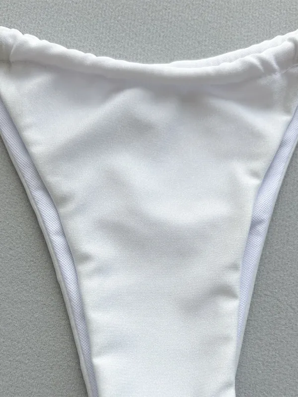 Deep V Clean Bikini Top Swim Set