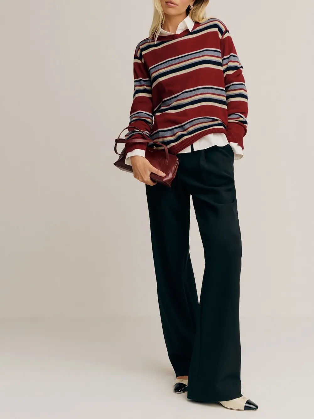 Casual Style V Neck Sweater