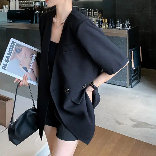 Layered Relaxed Everyday Tailored Blazer
