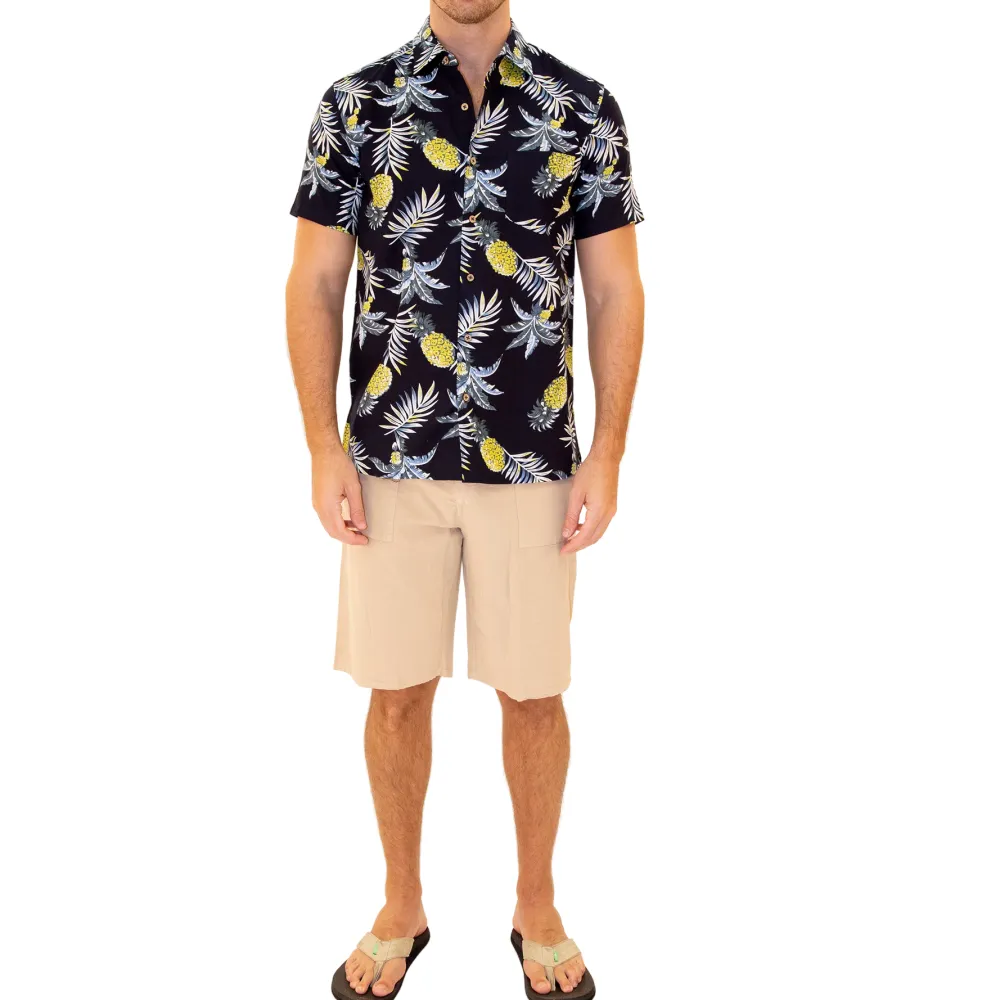 Smart Pocket Front Short Sleeve Dress Shirt