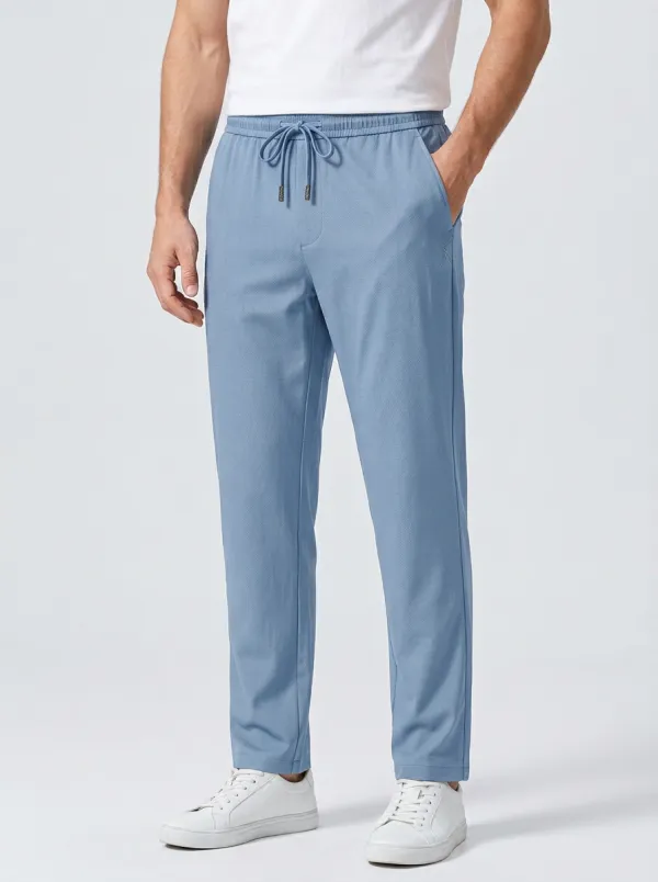 Heritage Ice Silk Graphic Print Daily Wear Men's Ice Silk Casual Pants