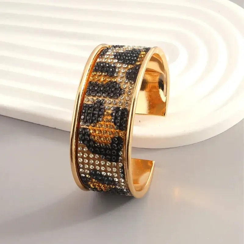 Rhinestone Animal Print Bracelet