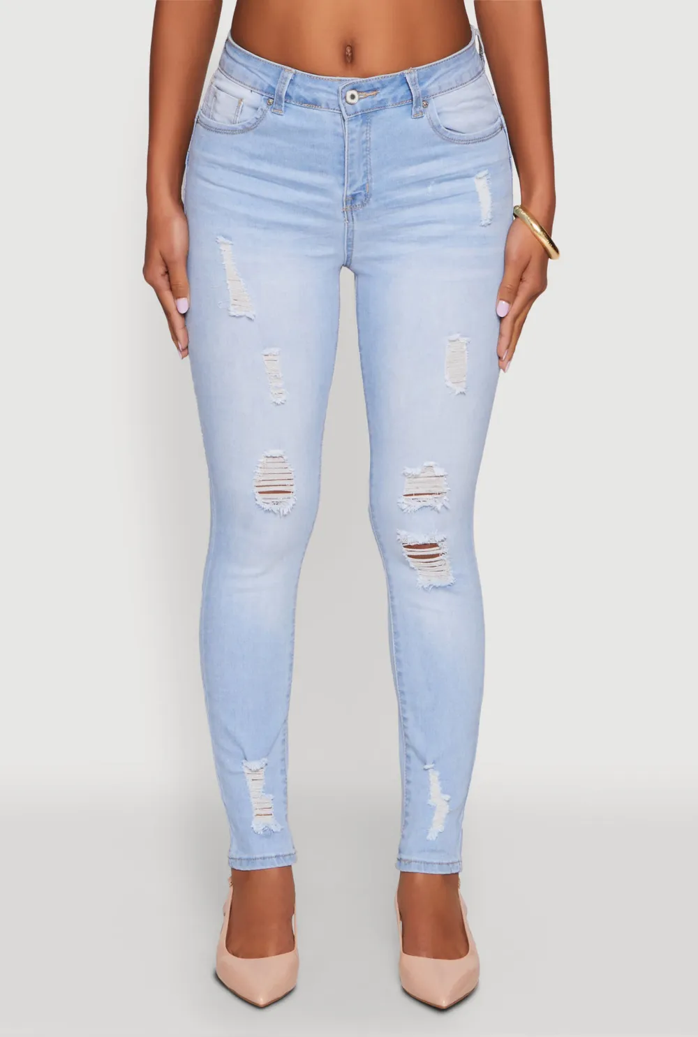 Ripped Cat Whisker Jeans