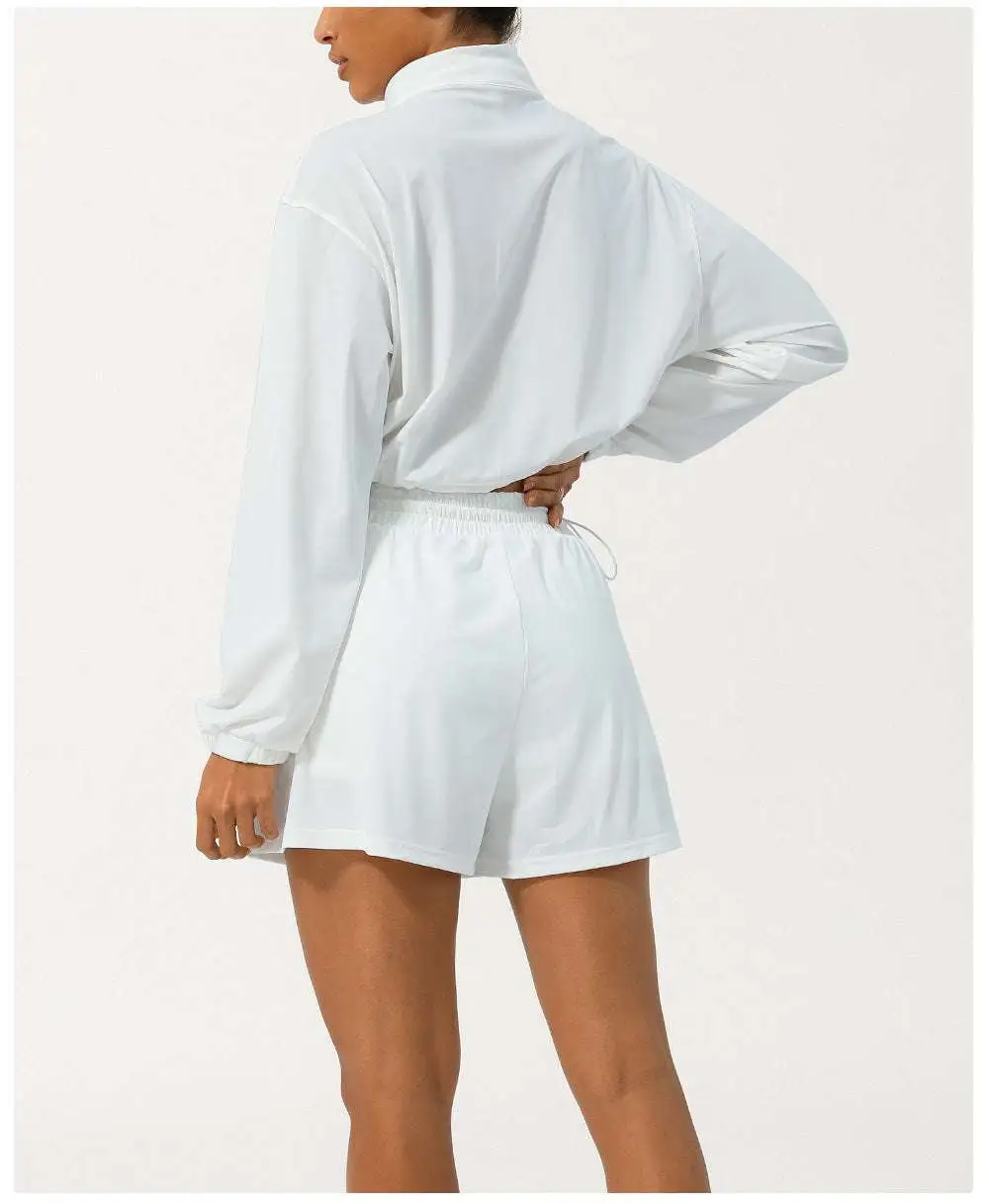 Zip-Front Quick-Dry Top and Shorts Active Set