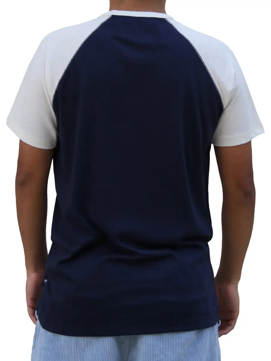 Raglan Men's Button Down T-Shirt