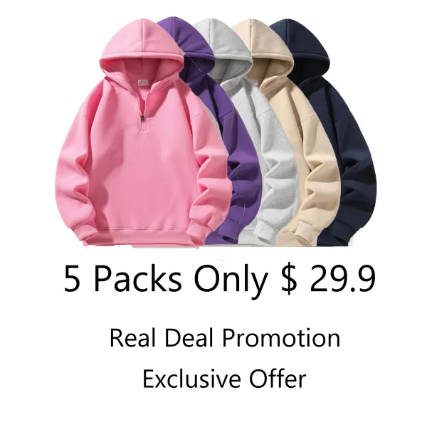 Autumn and Winter Men's Solid Color Sports Casual Zipper Hoodie Warm Lightweight Pullover Beige