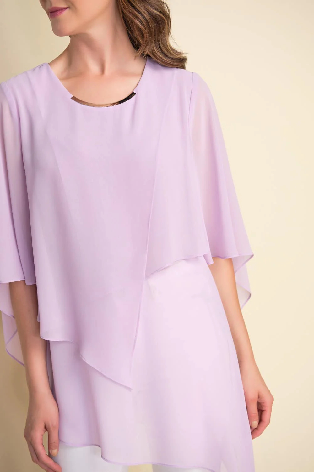 Lavender Asymmetric Layered Tunic