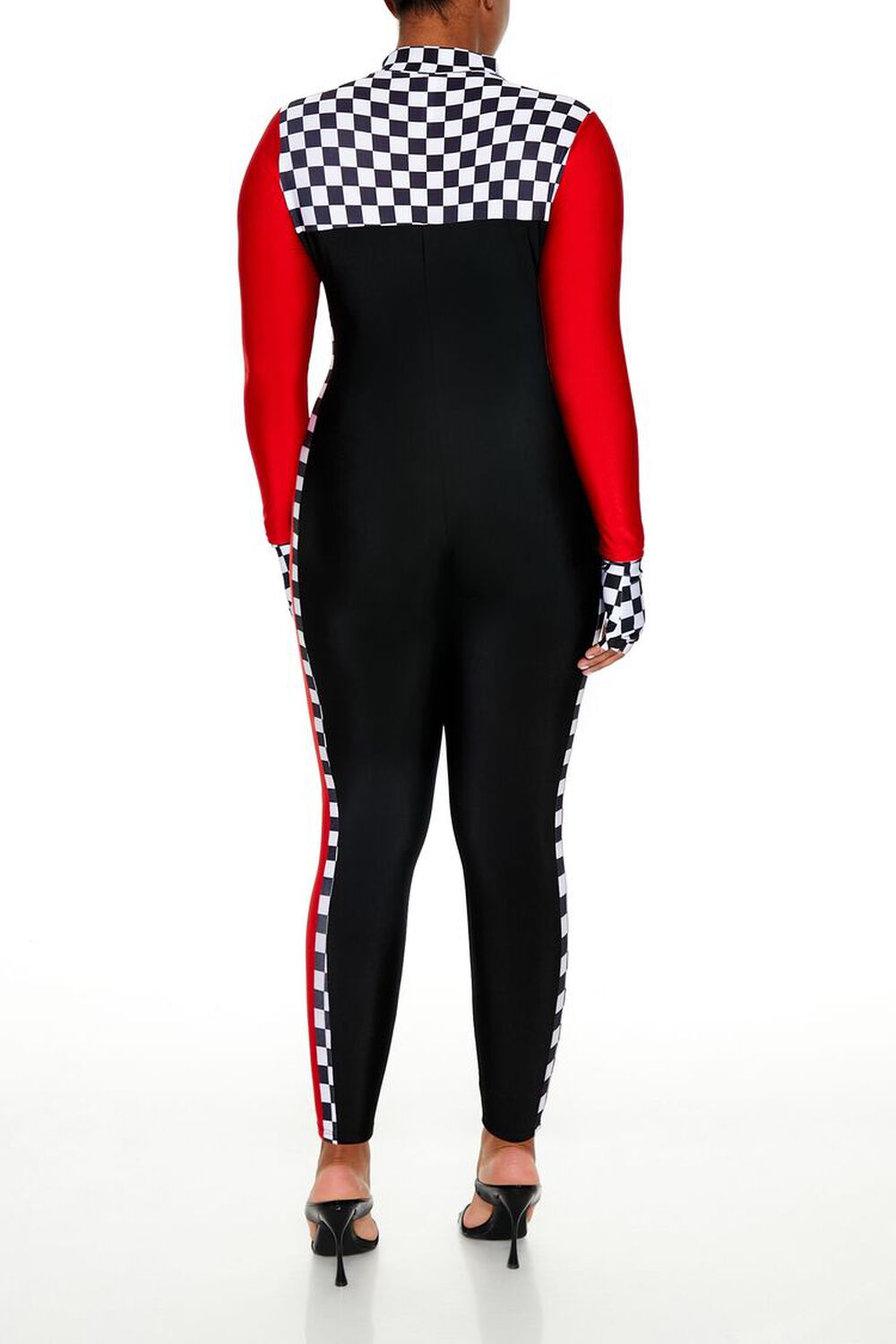 Plus Size Race Car Driver Costume Set
