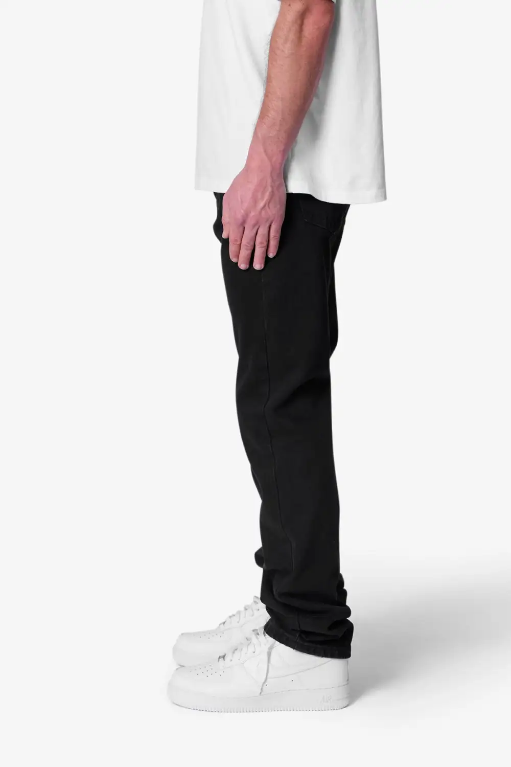 Raw Finish Straight Jeans