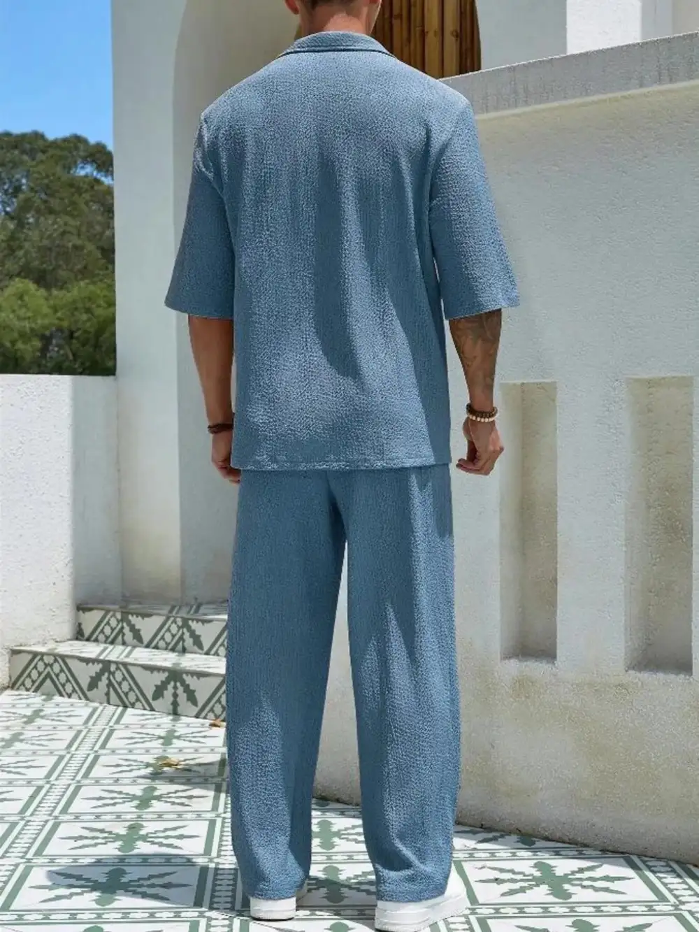 Half Sleeve Top and Pants Set