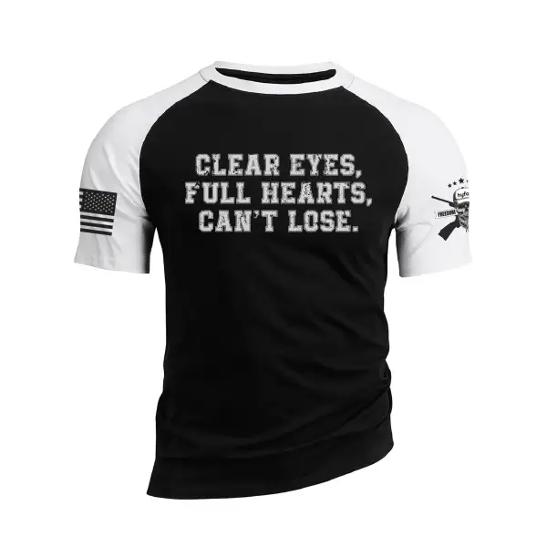 CLEAR EYES FULL HEARTS CAN'T LOSE RAGLAN GRAPHIC TEE