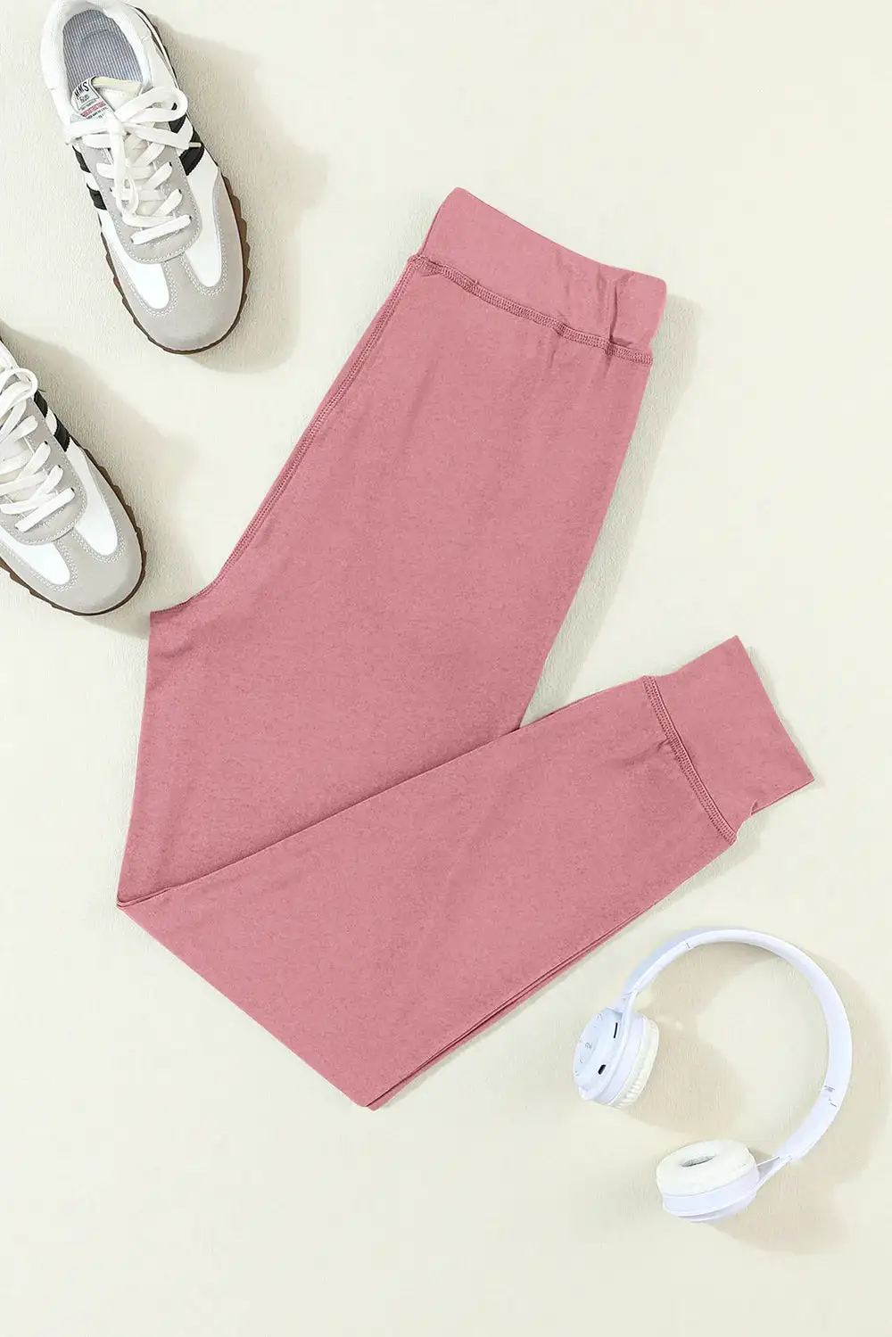 Layered Drawstring Pocket Detail Pants