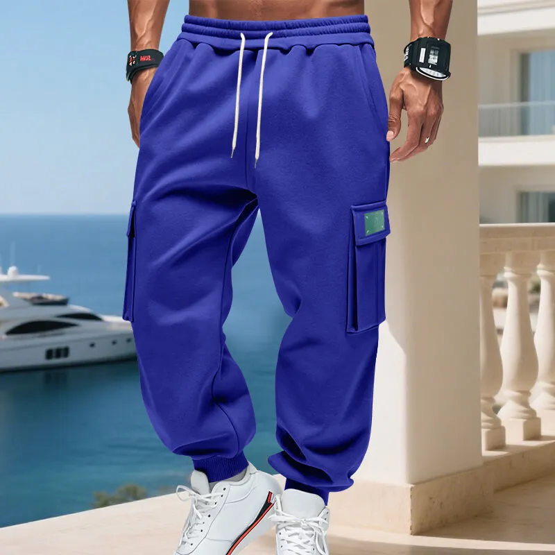 Men's Cargo Jogger Pants Waistband Utility Pockets Cargo Pants