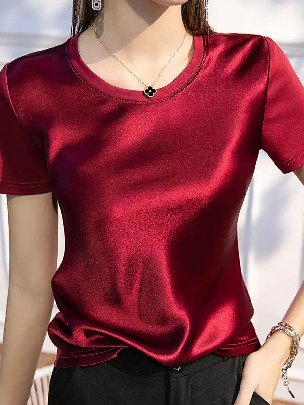Short Sleeve Round Neck Everyday T-Shirt