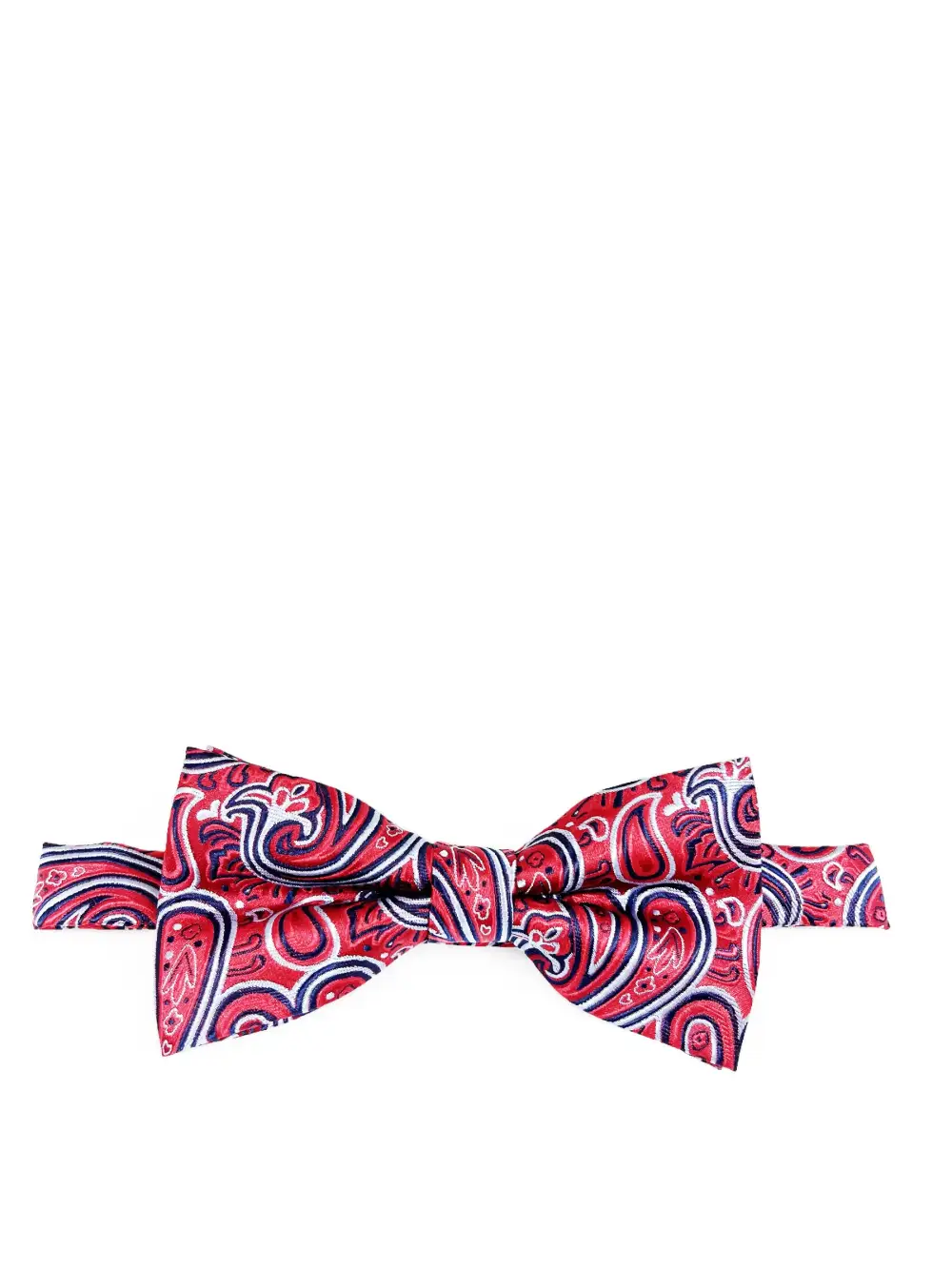 Traditional Paisley Polyester Pre-Tied Bow Tie
