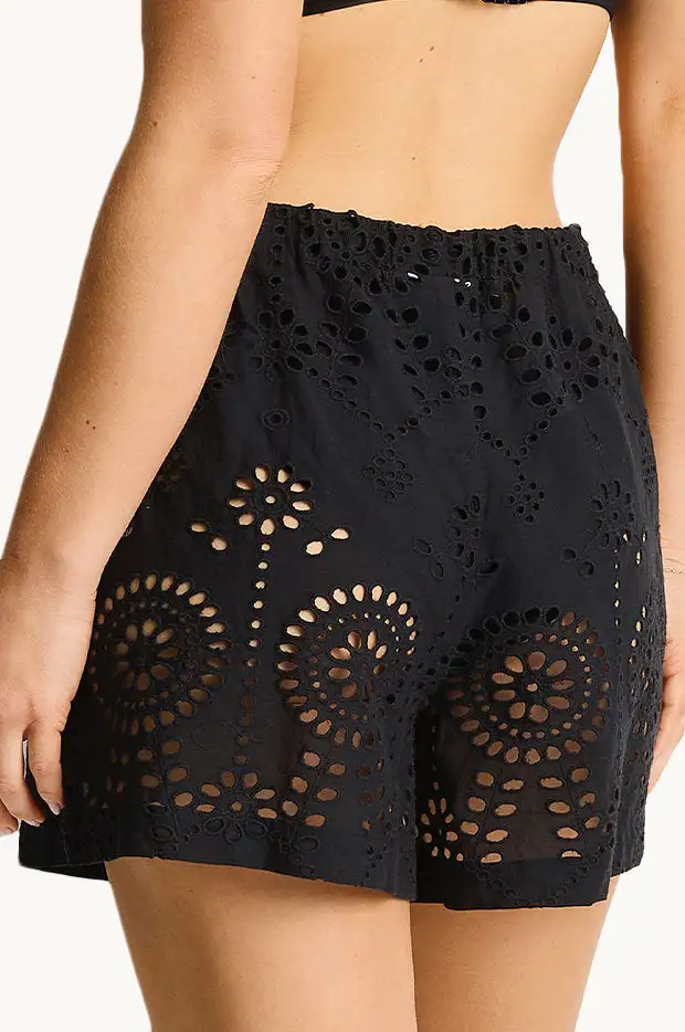 Cutwork Cotton Boxer Shorts