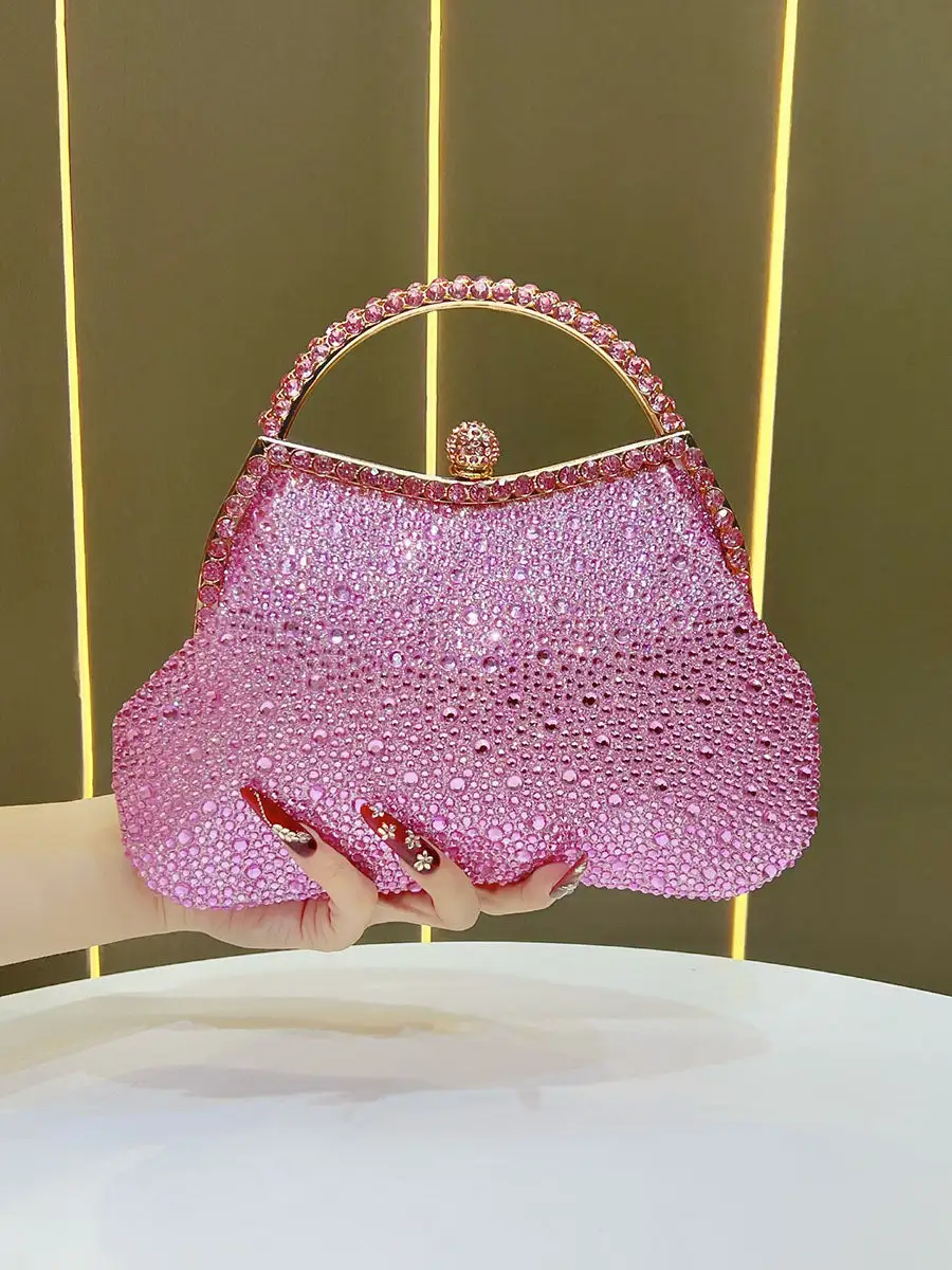 Chain Rhinestone Party Clutch Bag