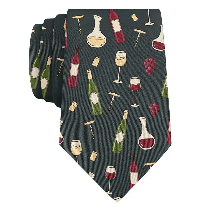 Wine Pattern Necktie