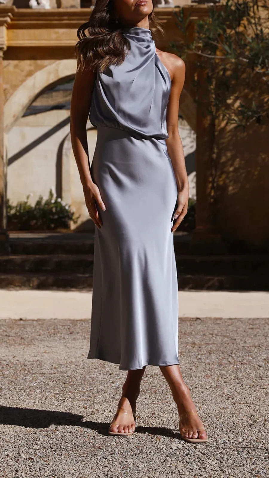 High Neckline Dress