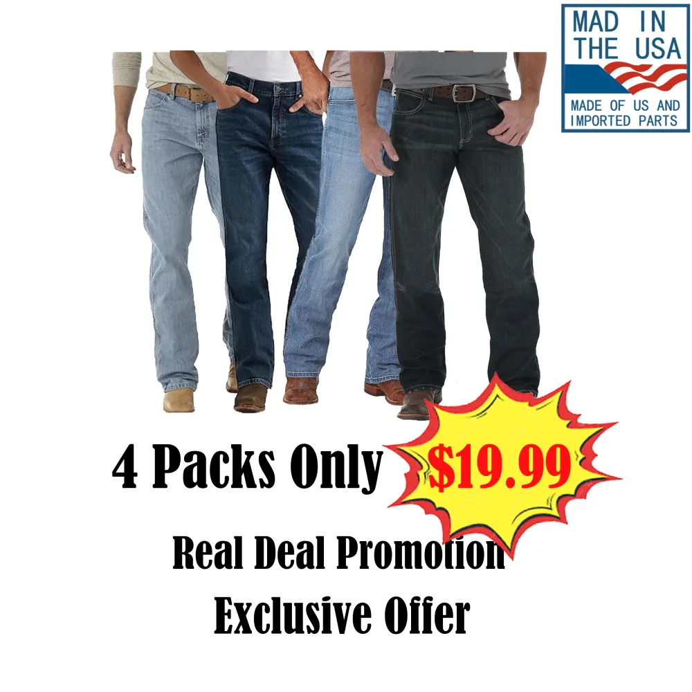 👖  Men’s Retro Limited Edition Relaxed Fit Boot Cut Jean  Classic Western. Modern Comfort. Built for Every Ride. 🔥 Limited Edition — Available While Supplies Last!