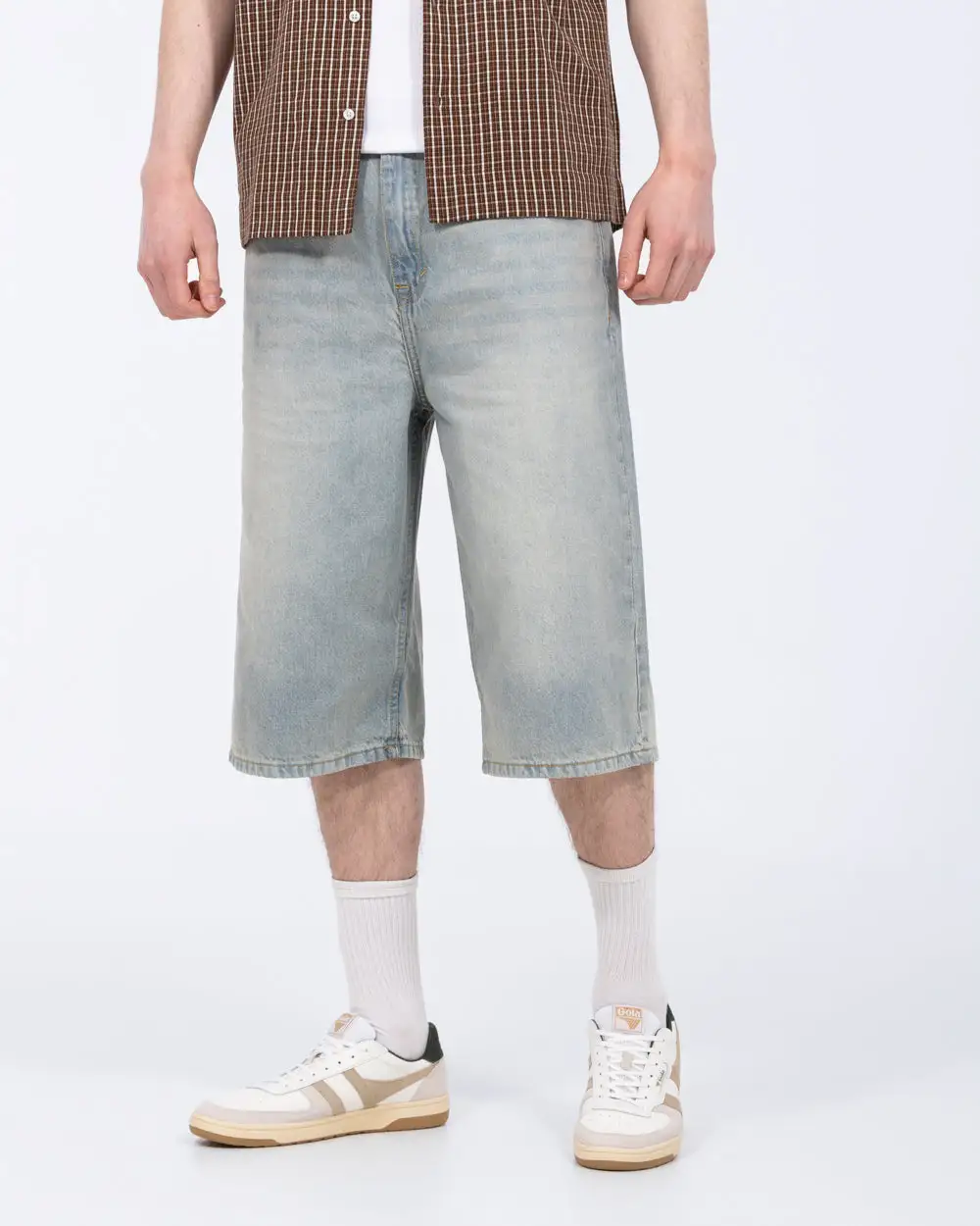 Refined Relaxed Denim Shorts