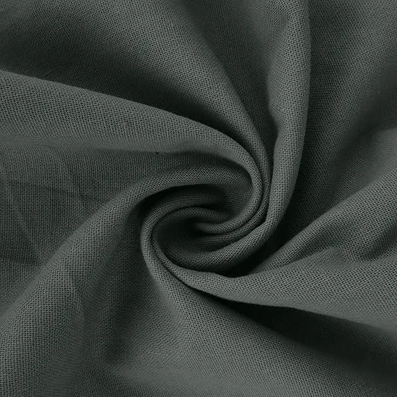 Women'S Solid Color Casual Cotton And Linen Dress-5-PACK