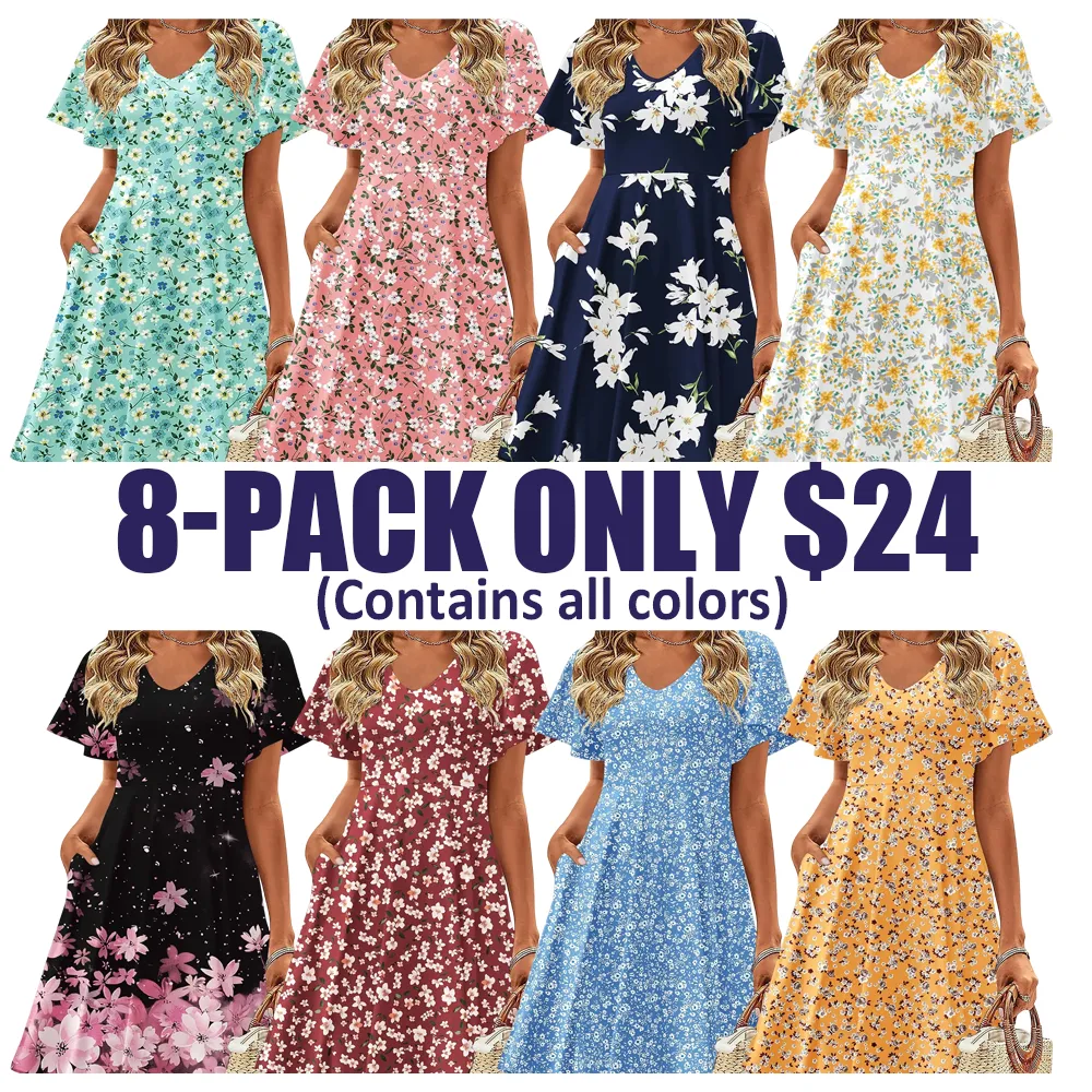 Women's Summer Dresses-🔥12-Pack - All Colors Included