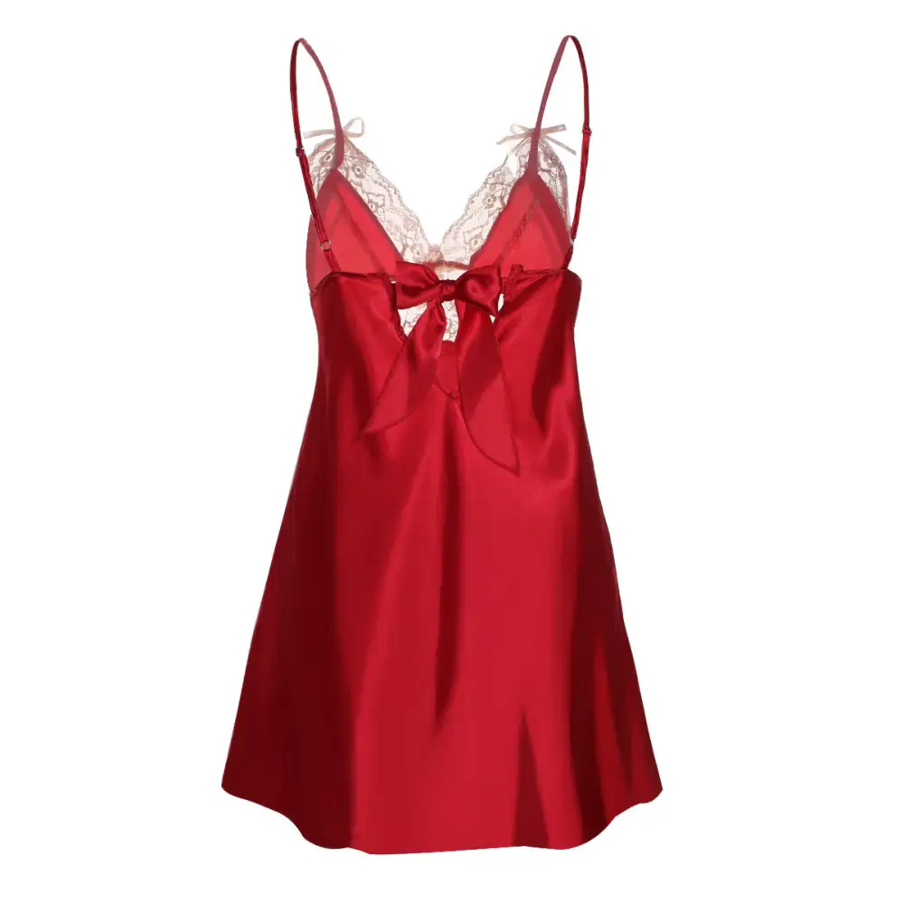 Satin Lace Babydoll Nightgown