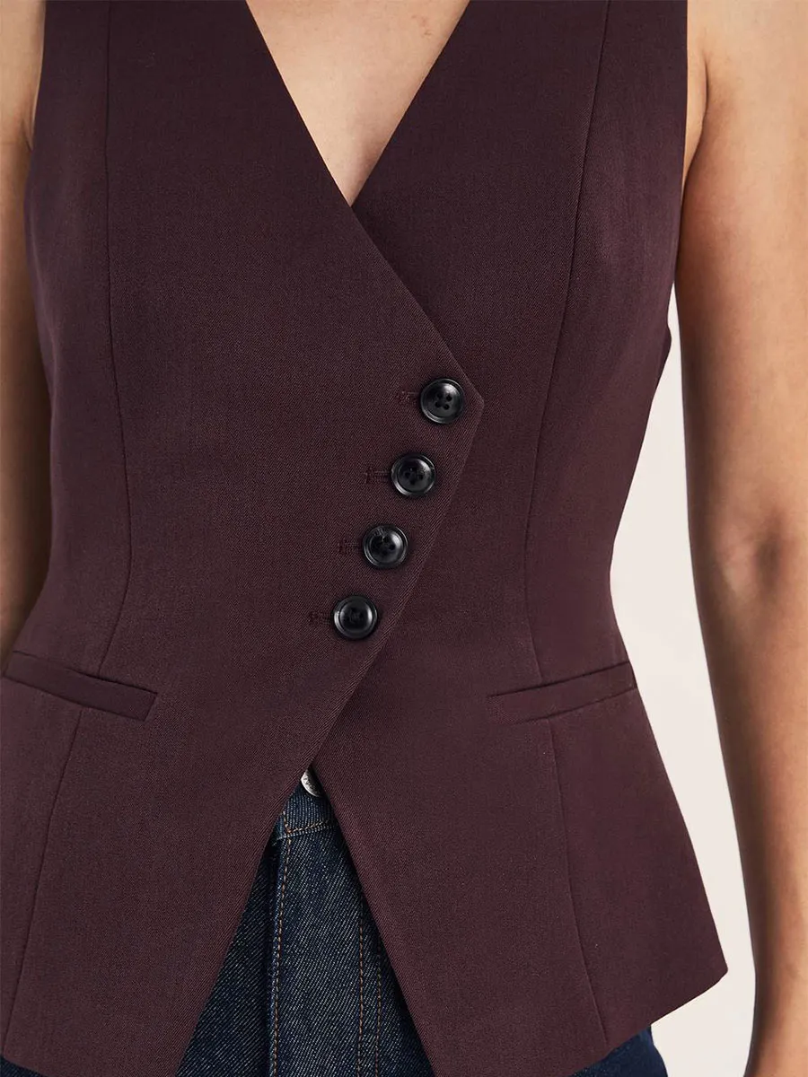 Lady'S Retro Sleeveless Blouse