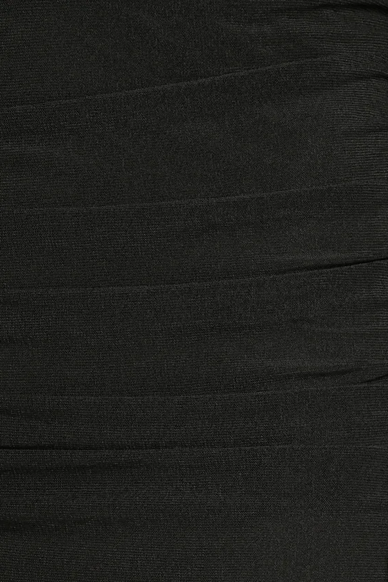 Perfect Sensation Dark Green Mesh Ruched Puff Sleeve Mini Dress