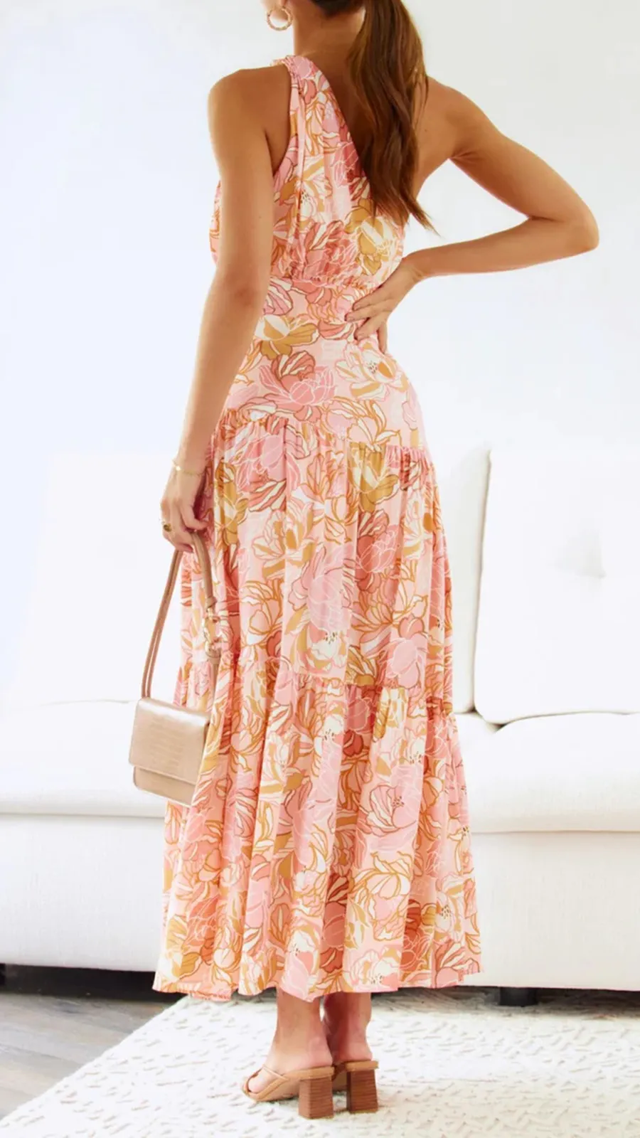 Knot Detail In Shoulder Strap Dress