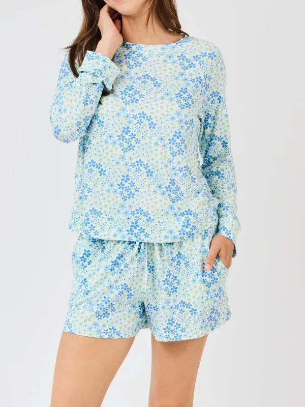 Comfortable Everyday Pajama Set Cherry Blossoms