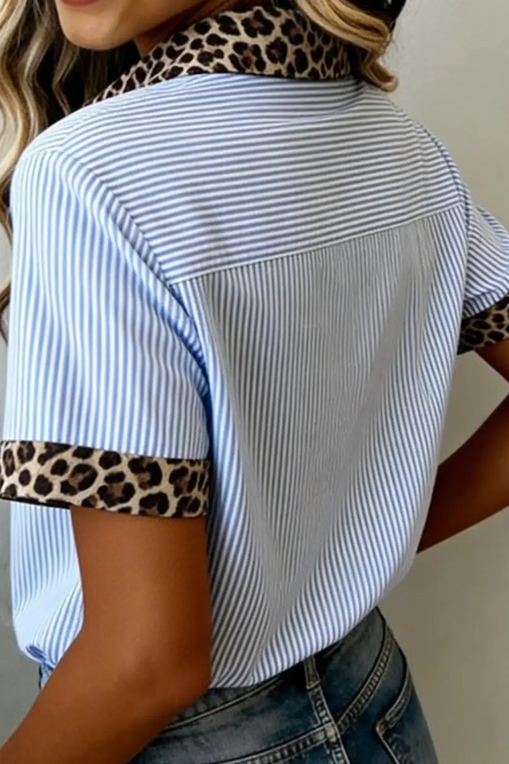 Short Sleeve Collared Casual Shirt