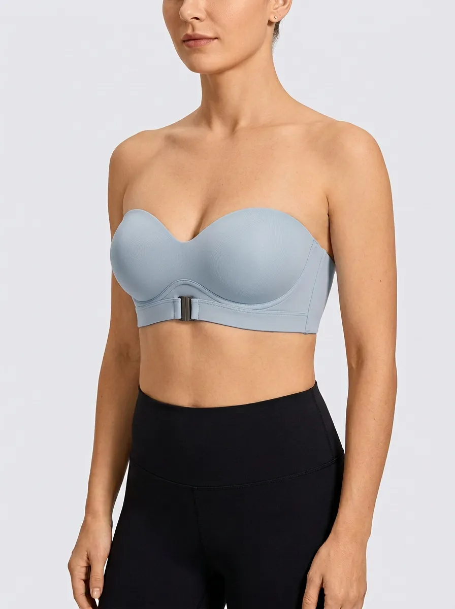 Women's Wide-Band Front-Closure Strapless Bra