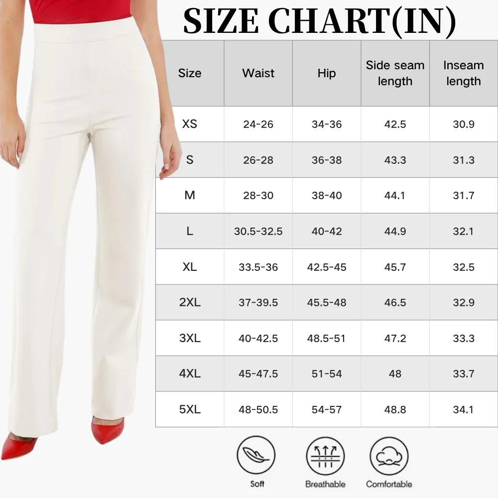 Shapewear Executive High Waisted Wide-Leg Ponte Pants with Tummy Control