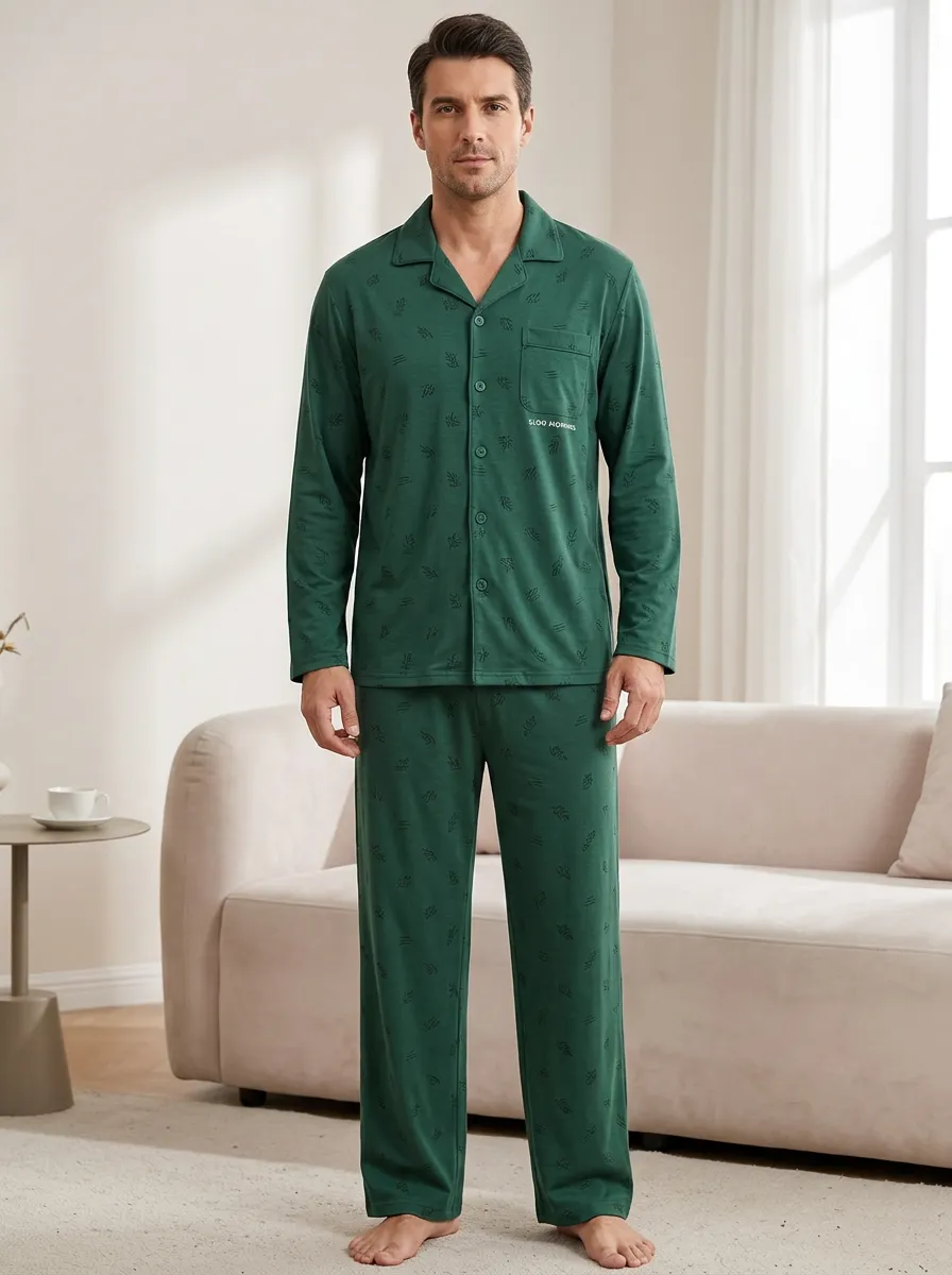 Natural Classic Men's Pajama Set