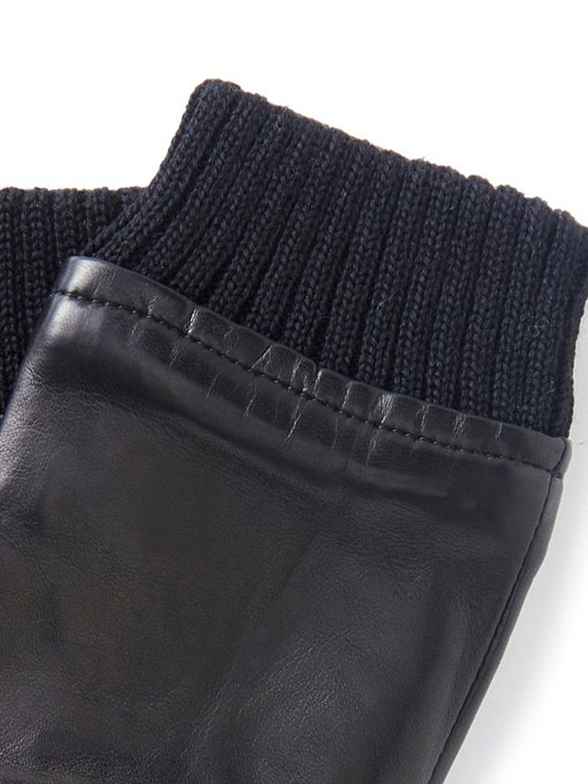 Pure Cotton Leather Gloves Without Fingers