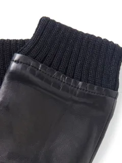 Pure Cotton Leather Gloves Without Fingers