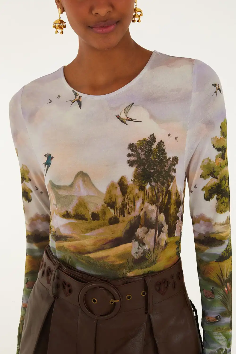 Sophisticated Long-Sleeve Blouse