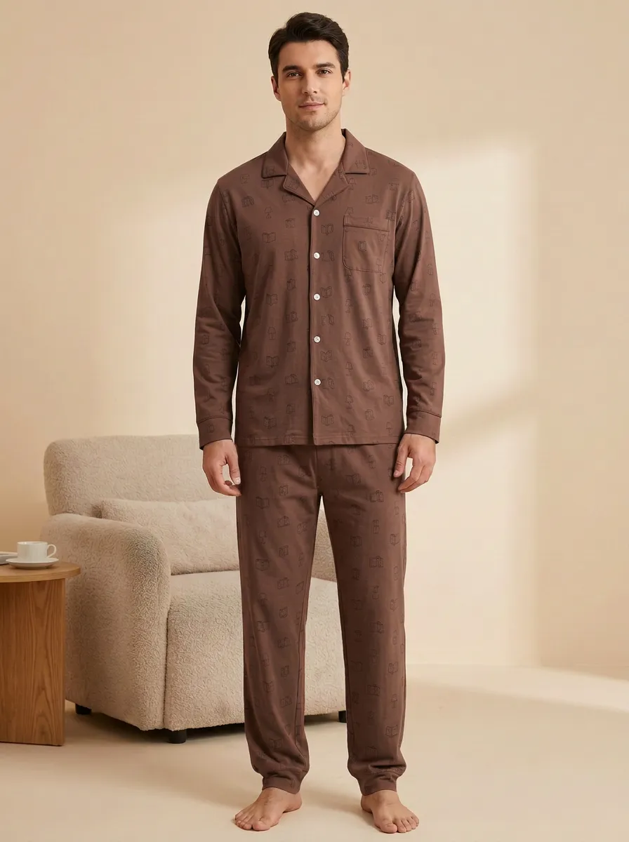 Relaxed Shape Classic Men's Pajama Set