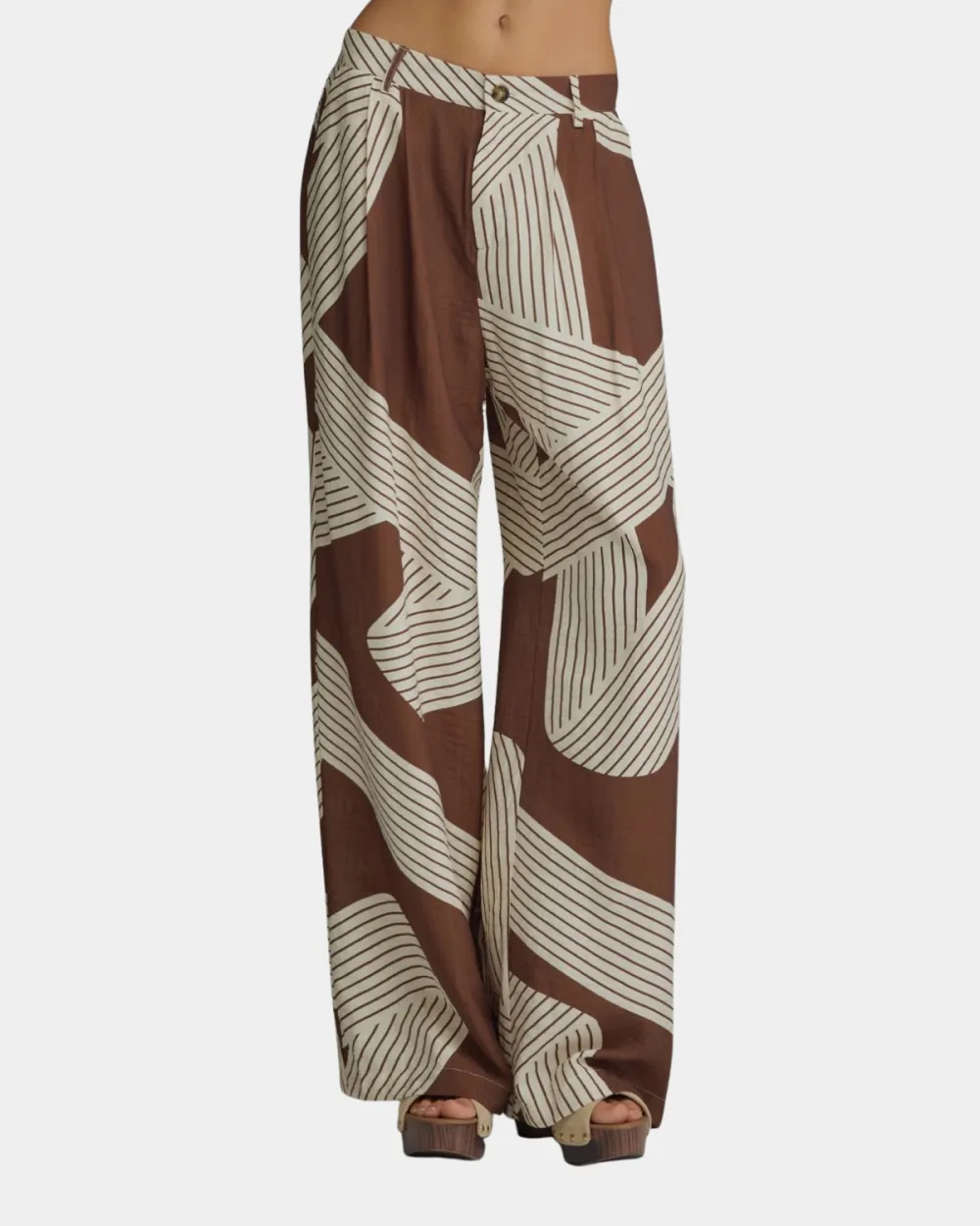 Print Wide Leg Pants