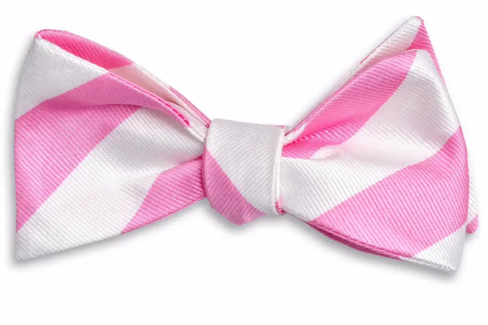 Tailored Dress Striped Bow Tie