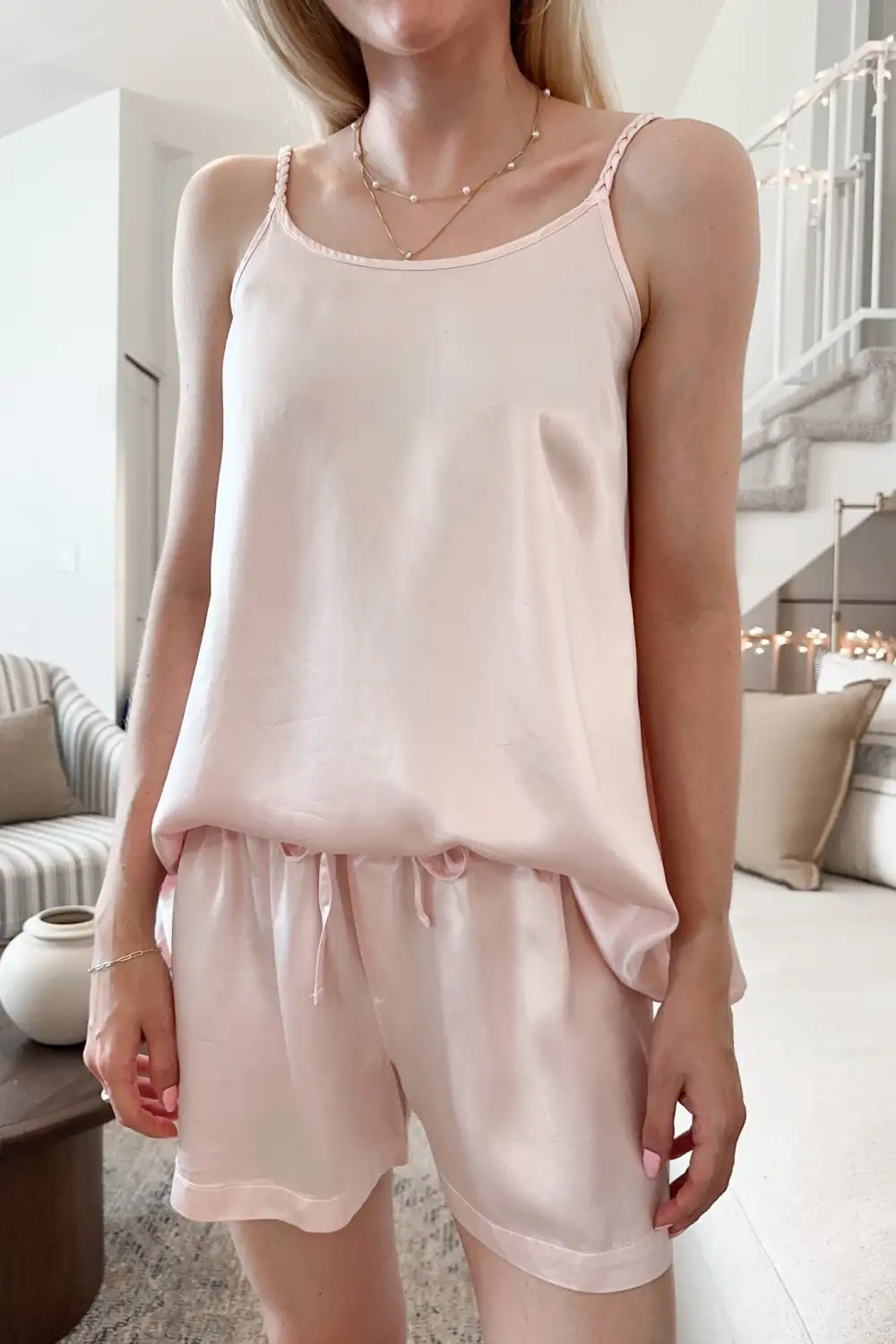 Relaxed Soft Satin Cami Top