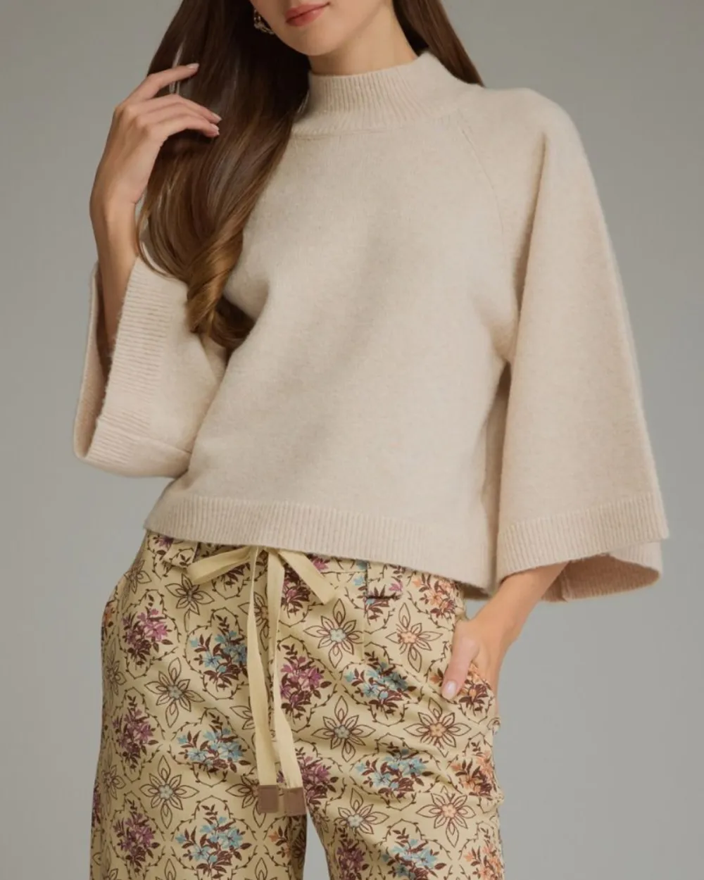 Relaxed Wide Sleeve Top