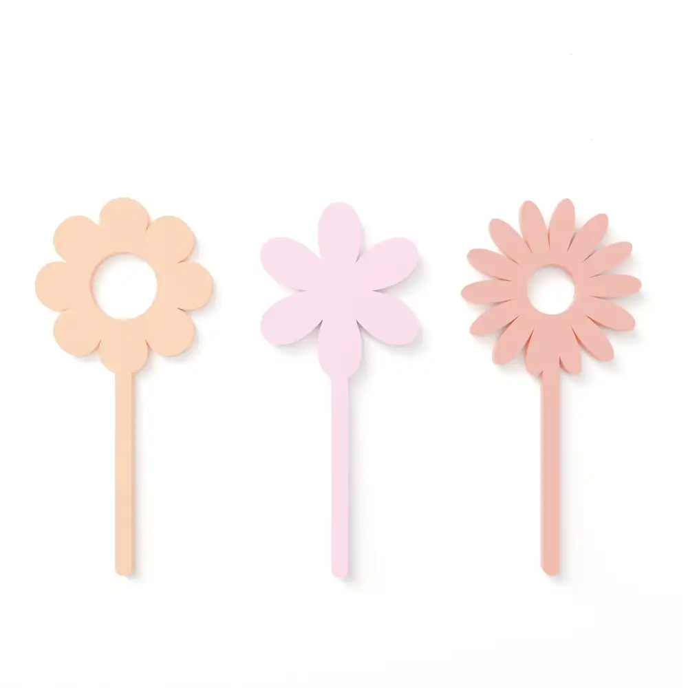 Soft Daisy Cupcake Topper Set